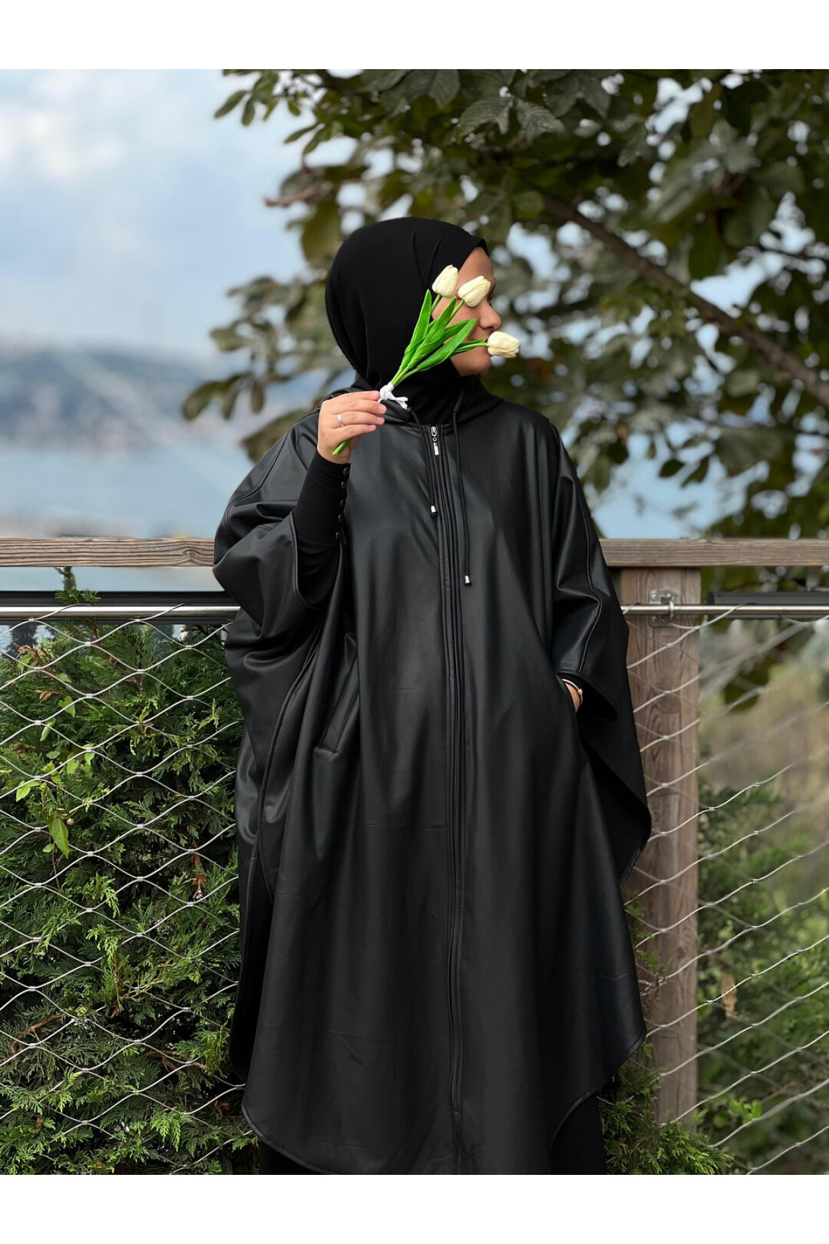 sun i deri trenc buhara verev kesim yagmurluk