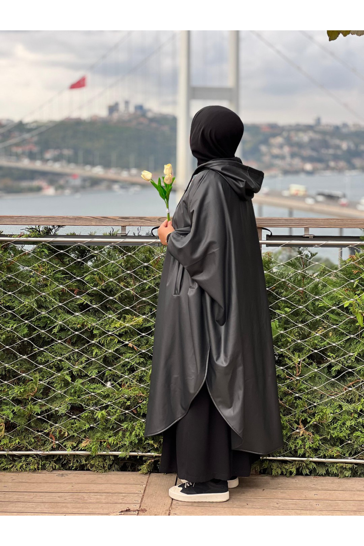 sun i deri trenc buhara verev kesim yagmurluk