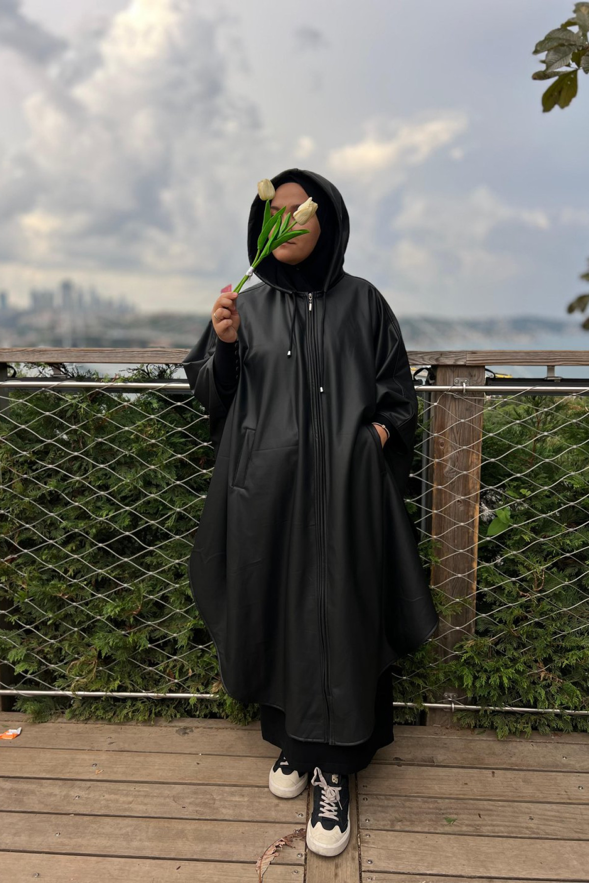 sun i deri trenc buhara verev kesim yagmurluk