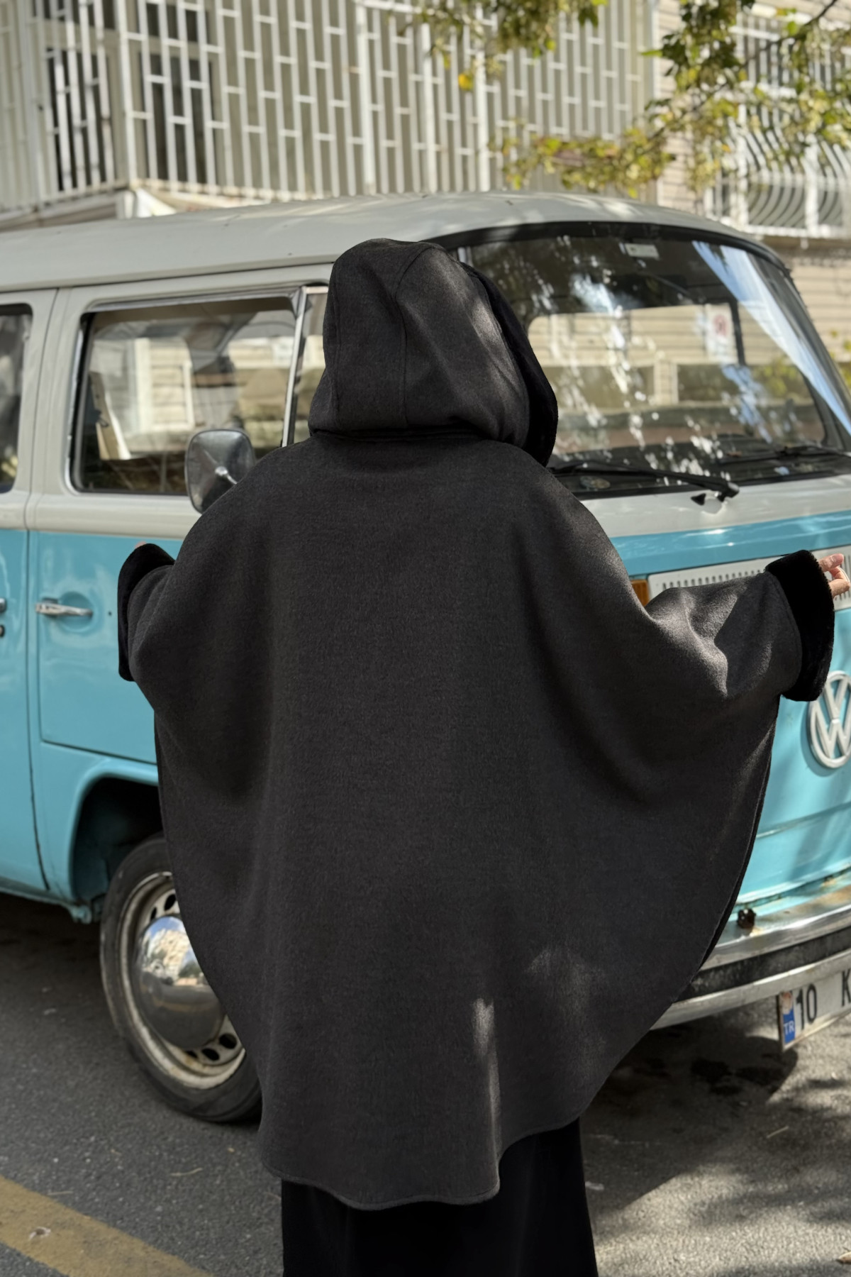 foklu koyu grey tak cikar kapson panco