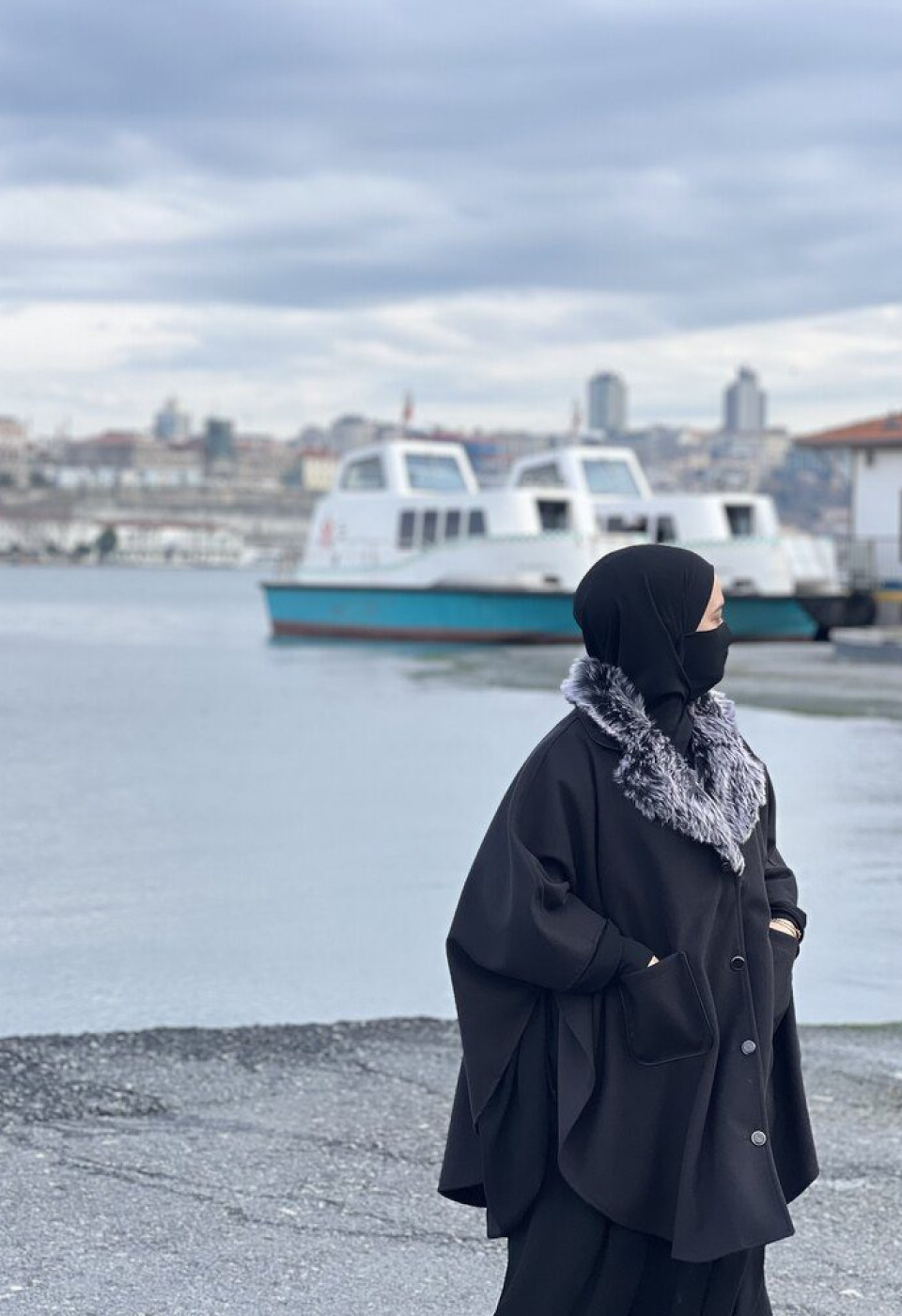 Kaşe Karma Yaka Panço