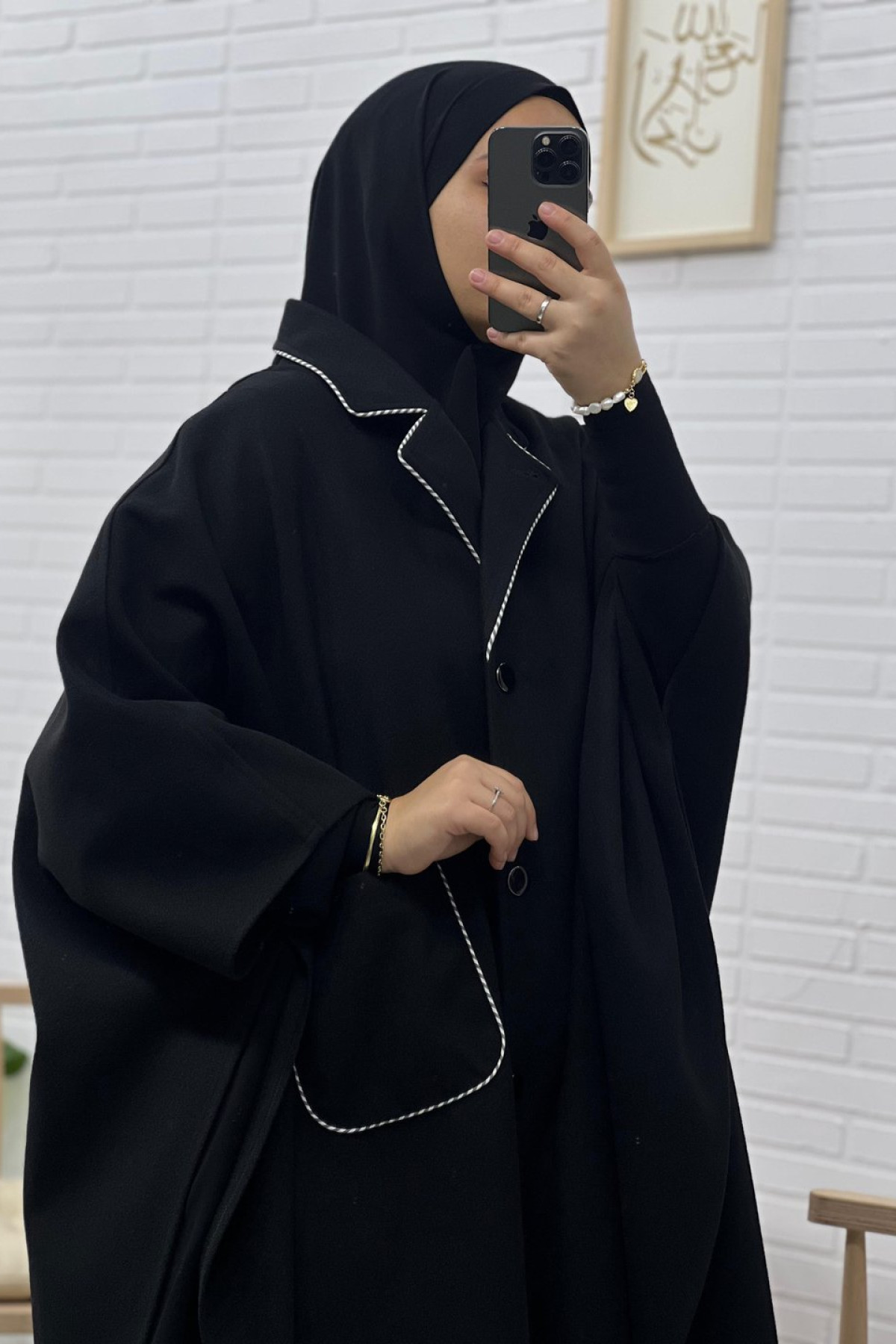 Kaşe NİHÂYET 120 cm Panço kaşe nihayet 120 cm panço ön görünüm