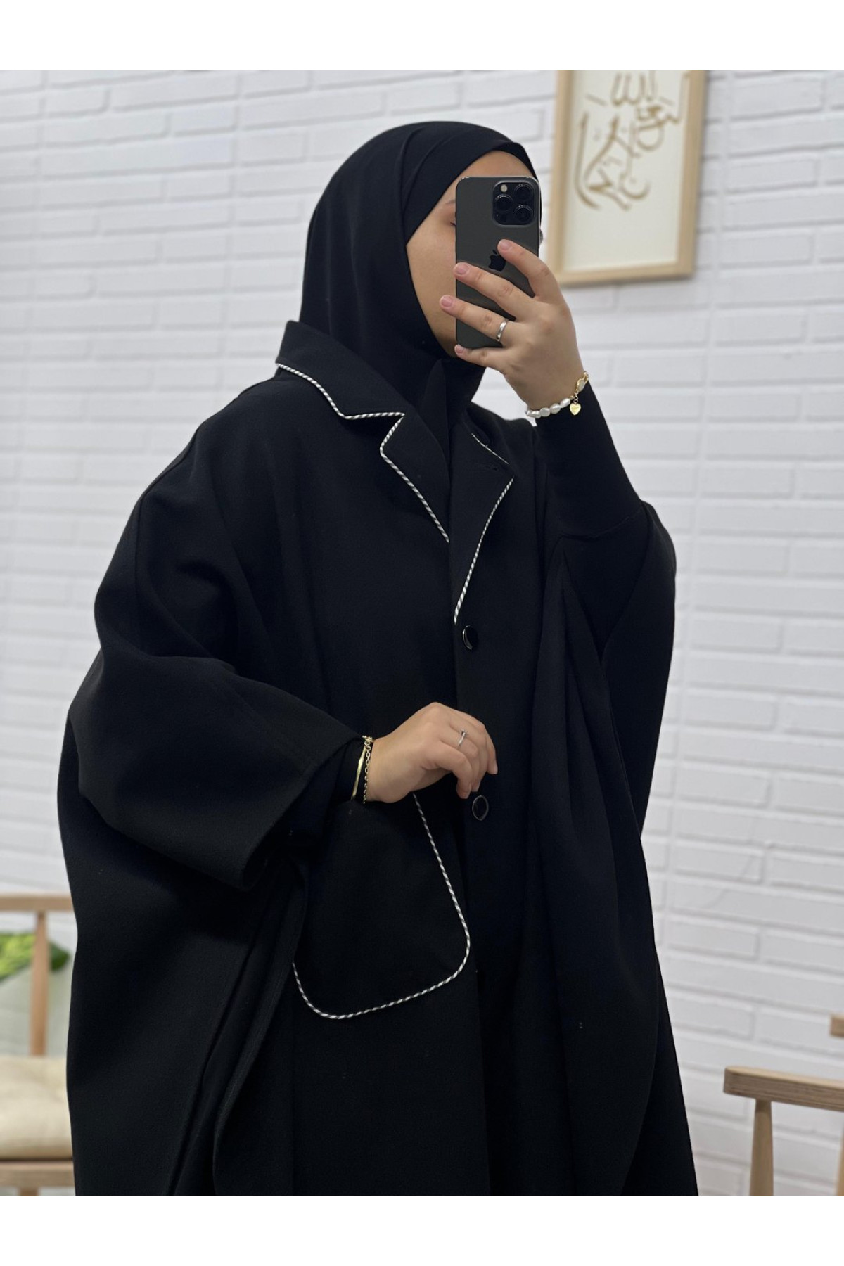 Kaşe NİHÂYET 120 cm Panço kaşe nihayet 120 cm panço ön görünüm