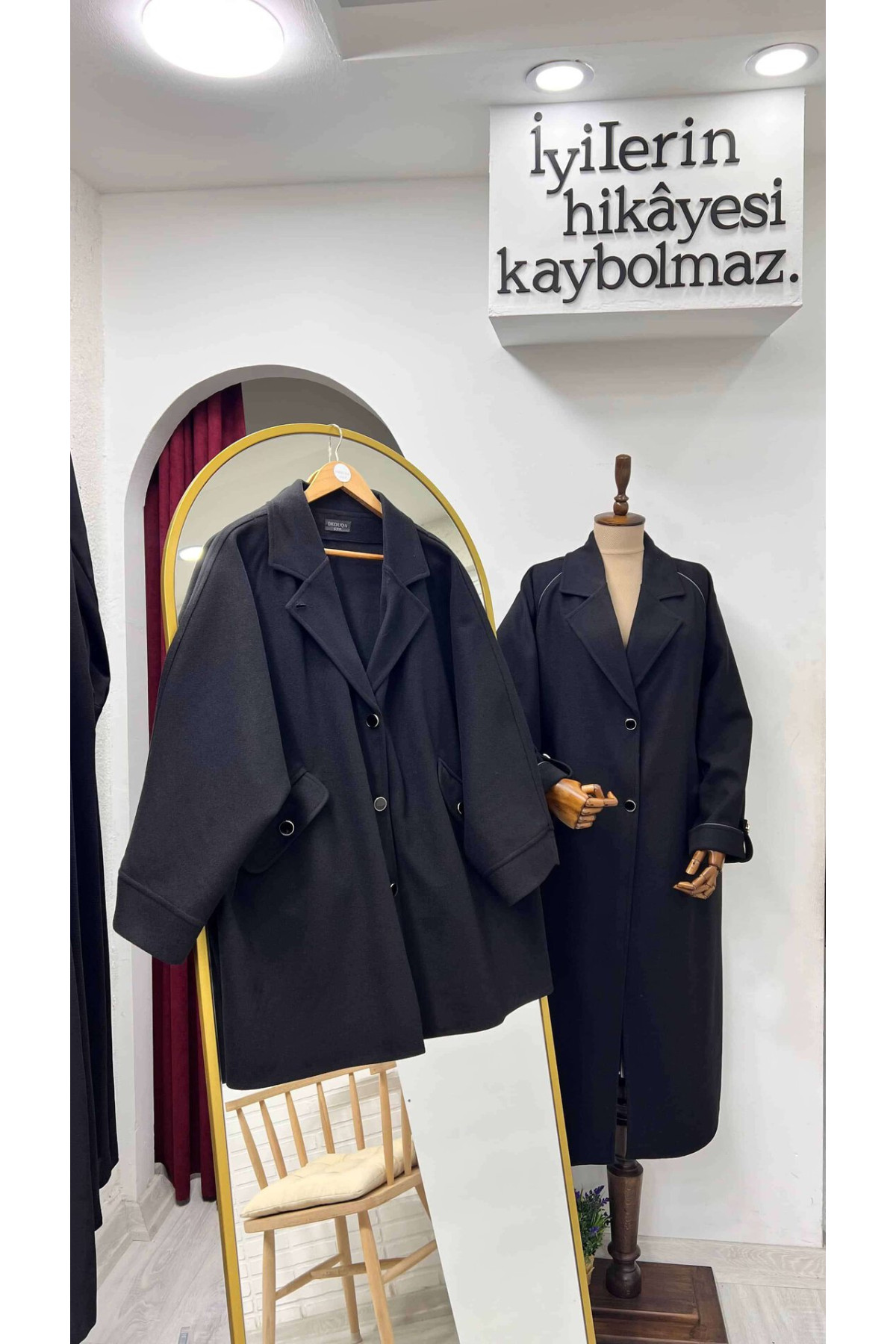 kısa oversize kaşe ceket ön görünüm