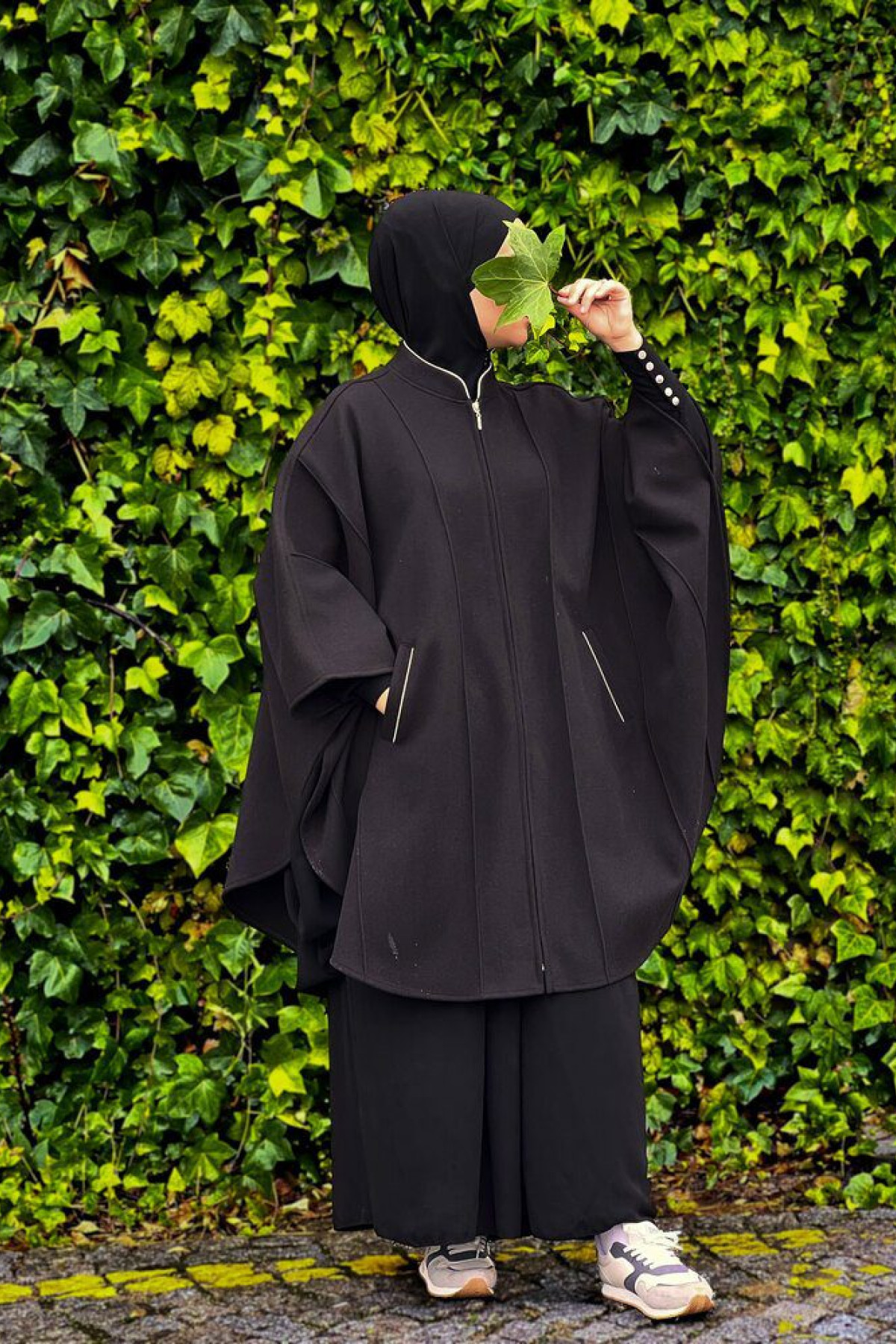 Nervürlü Hakim yaka panço