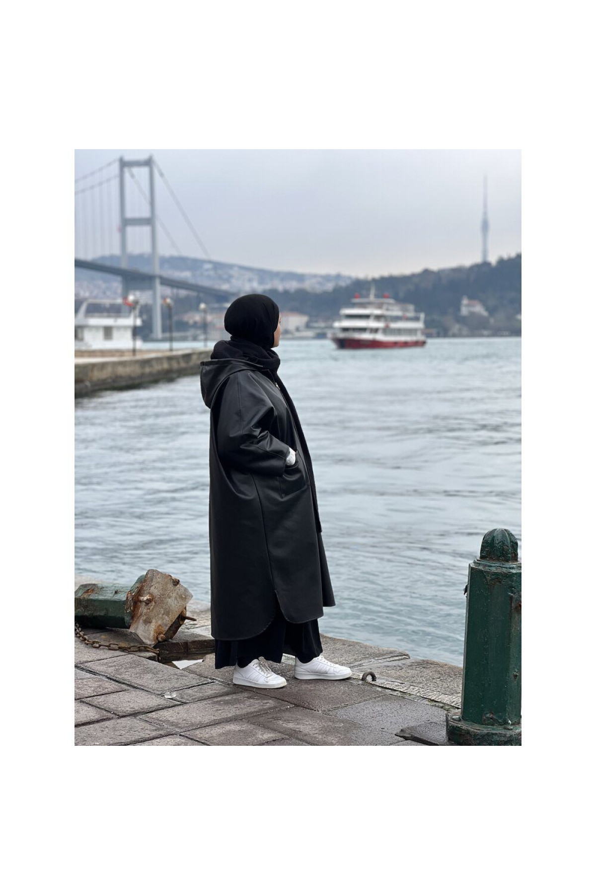 paci balikci deri yagmurluk on gorunum