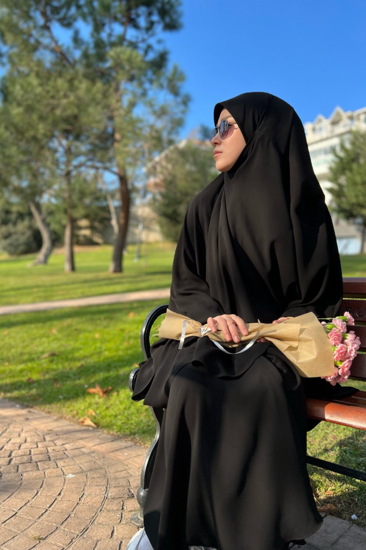 zara yuvarlak deri cep fok panco on gorunum