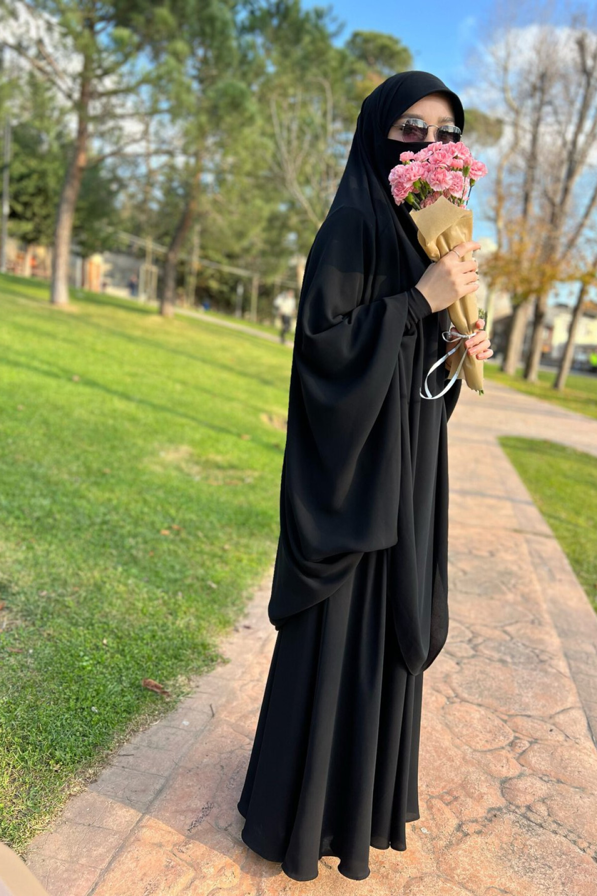 zara yuvarlak deri cep fok panco on gorunum