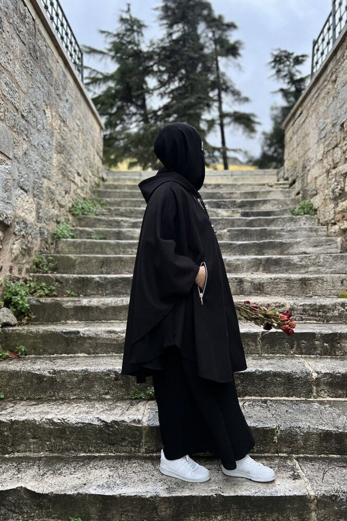 zara biyeli kimono yaka panco on gorunum