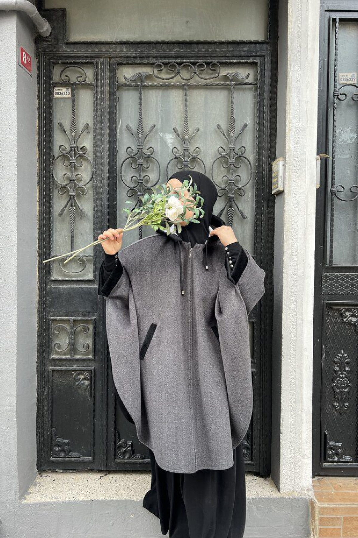 zara foklu floto cep panco on gorunum