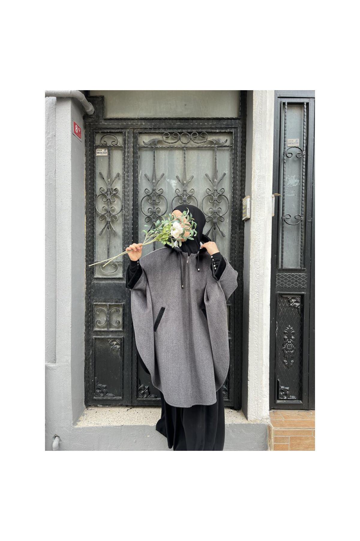 zara foklu floto cep panco on gorunum