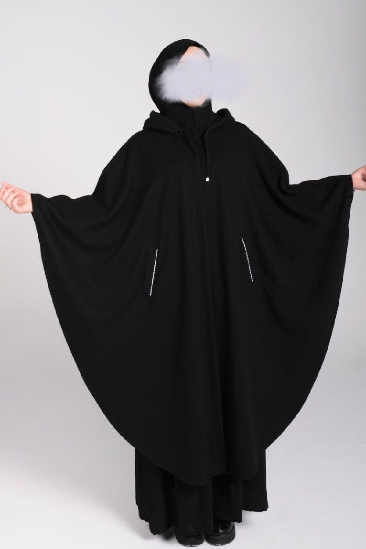 kaşe asil 120 cm verev panço ön görünüm