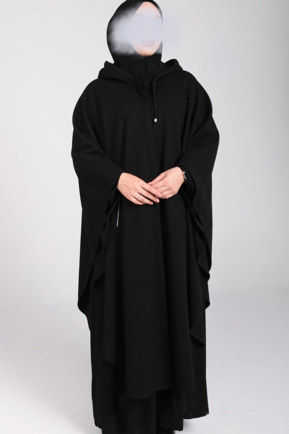 kaşe asil 120 cm verev panço ön görünüm