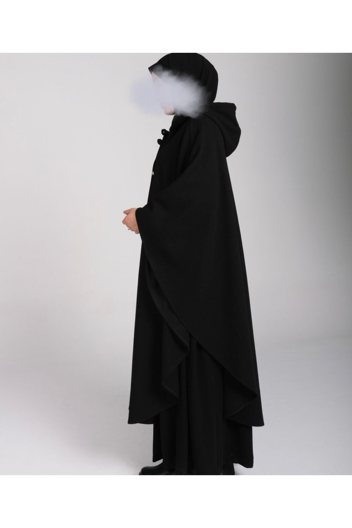 kaşe asil 120 cm verev panço ön görünüm